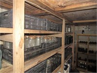 Loose Contents of Wine Shed- Jars - Bottles- Stock