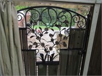 Wrought Iron and Wood Gate