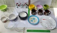 Dishes- bowls, plates, cups