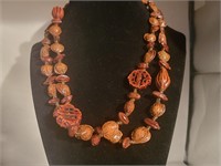 Wood/seeds necklace