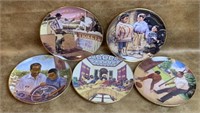 Lot of Five Black Americana Collector's Plates