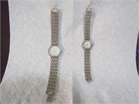 Silver Geneva Quarts Watches