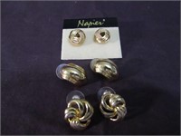 3 Gold Earring Sets