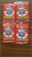 1988 Score Baseball Unopened Pack Lot Of 4