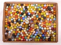 Vintage glass marbles & 4 shooter marbles
