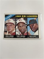 1966 TOPPS WILLIE MAYS RBI LEADERS
