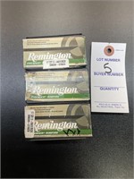 3 New Boxes Remington 17 Mach 2 Ammo
