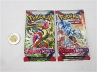 2 pack neufs de cartes Pokémon