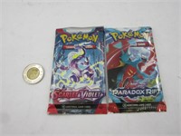 2 pack neufs de cartes Pokémon