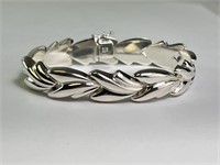 Large Italian Sterling "Milor" Bracelet 28 Gram 7"