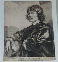 Anthony Van Dyck Engraving, Adrian Hanneman