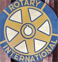 ROTARY INTERNATIONAL ROUND SIGN - NO SHIPPING