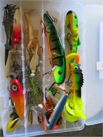 plano tackle box, lures