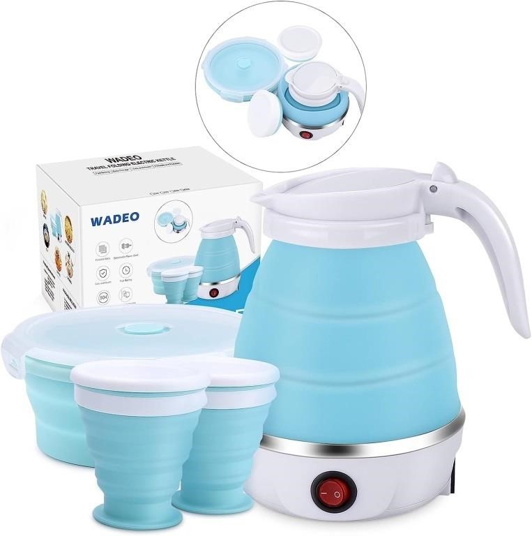 WADEO Foldable Portable Electric Kettle,