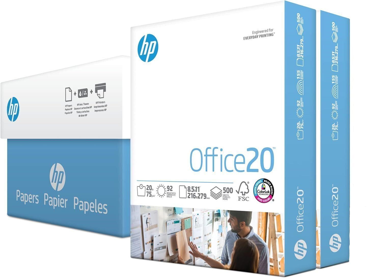 HP Printer Paper 8.5" x 11" 1000 Sheets Total