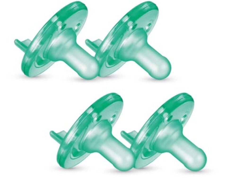 Philips Avent Soothie Pacifier 3m+, Green, 4 pack,