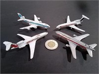 Four Diecast Airplanes Incl. Swiss Air
