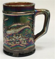 Carnival Glass Fish Design Mug