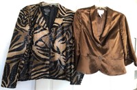 E - LOT OF 2 WOMEN'S EVENING JACKETS (M42)