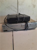 Sanyo DVD player and satellite receiver