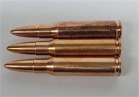 Three 2oz Copper Apmex Ammo .308