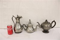 Vintage Silverplate Teapots & Pitcher