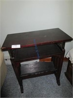 Vintage Bookshelf End Table/Phone Stand
