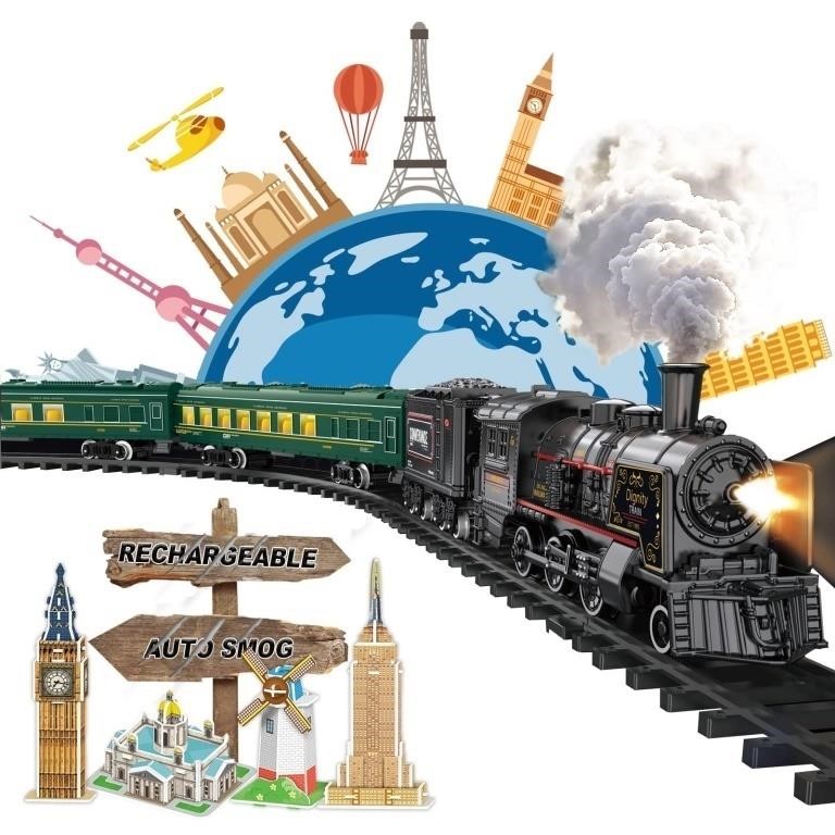 Electric Train Sets for Boys Girls Metal Alloy...