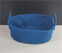Woven Cotton Rope Double Handled Storage Basket