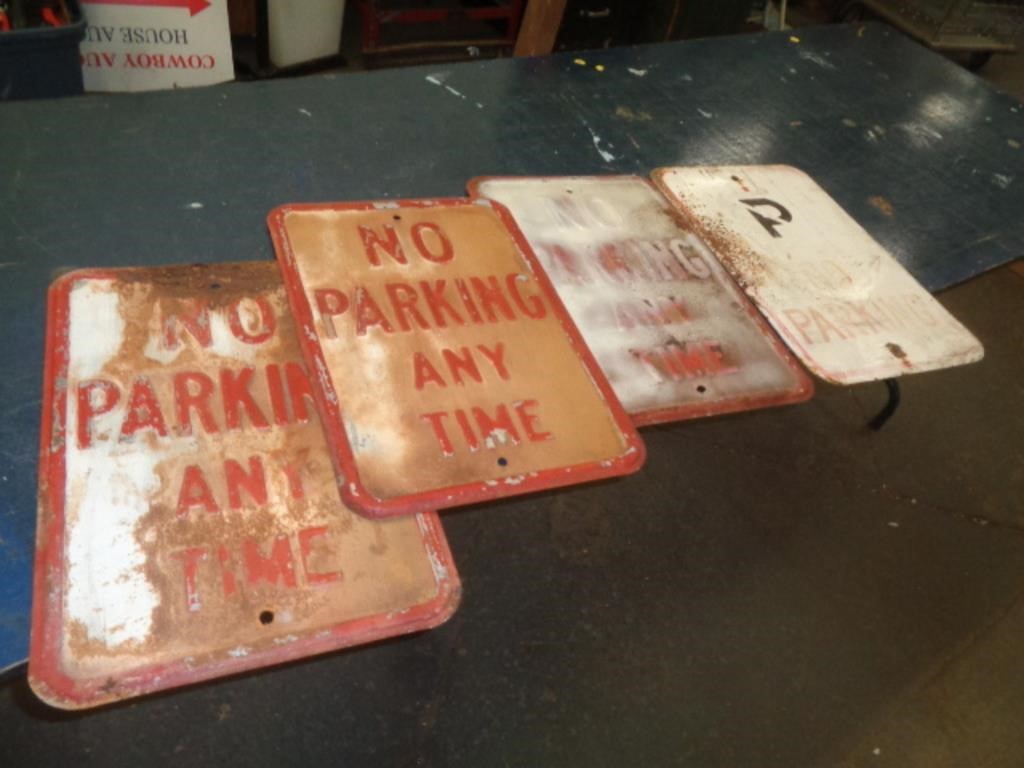 LOT OF HEAVY METAL SIGNS