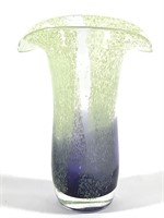 Blown Art Glass Vase 8" H