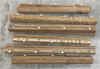 (AO) Lot Of 6 Bamboo Window Shades.  
Bidding 6x