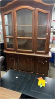 Vintage China cabinet/wood finish