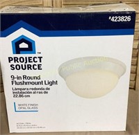 Project Source 9” Round Flushmount Light Fixture