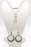 (3) Piece Sterling Necklace / Earring Set