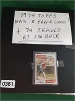 1974 Topps Baseball Cards in Binder