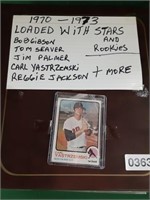 1970-1973 Baseball Cards in Binder