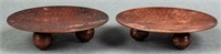 Hammered Metal Dishes, Pair