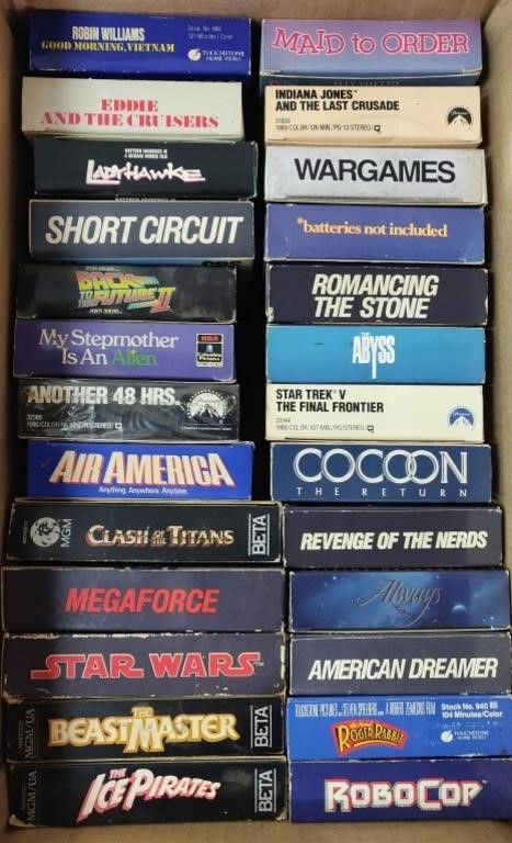 Assorted Lot of Beta Tapes
