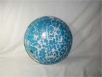 Antique Blue Swirl Graniteware Bowl / Wash pan