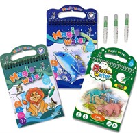 3 PACK OF WATER COLOURING BOOKS