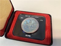 1971 British Columbia Cased Silver Dollar
