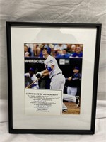 NY METS SIGNED David Wright photo - XB