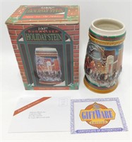 Budweiser 1997 Holiday Stein "Home for the