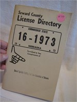 1973 Seward County License Plate Directory