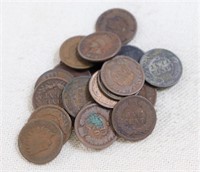 20 Indian head pennies