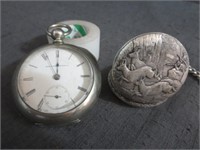 (2) Vintage Pocket Watches : Elgin Key Wind Up