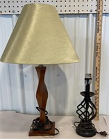 2 table lamps