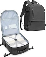 Black Travel Backpack Large w USB