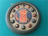 Billiards clock